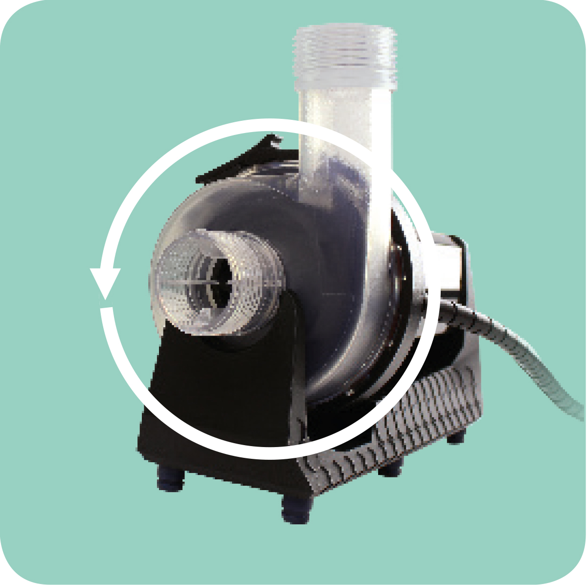 Outlet alignment is stepless and rotatable by 360°.