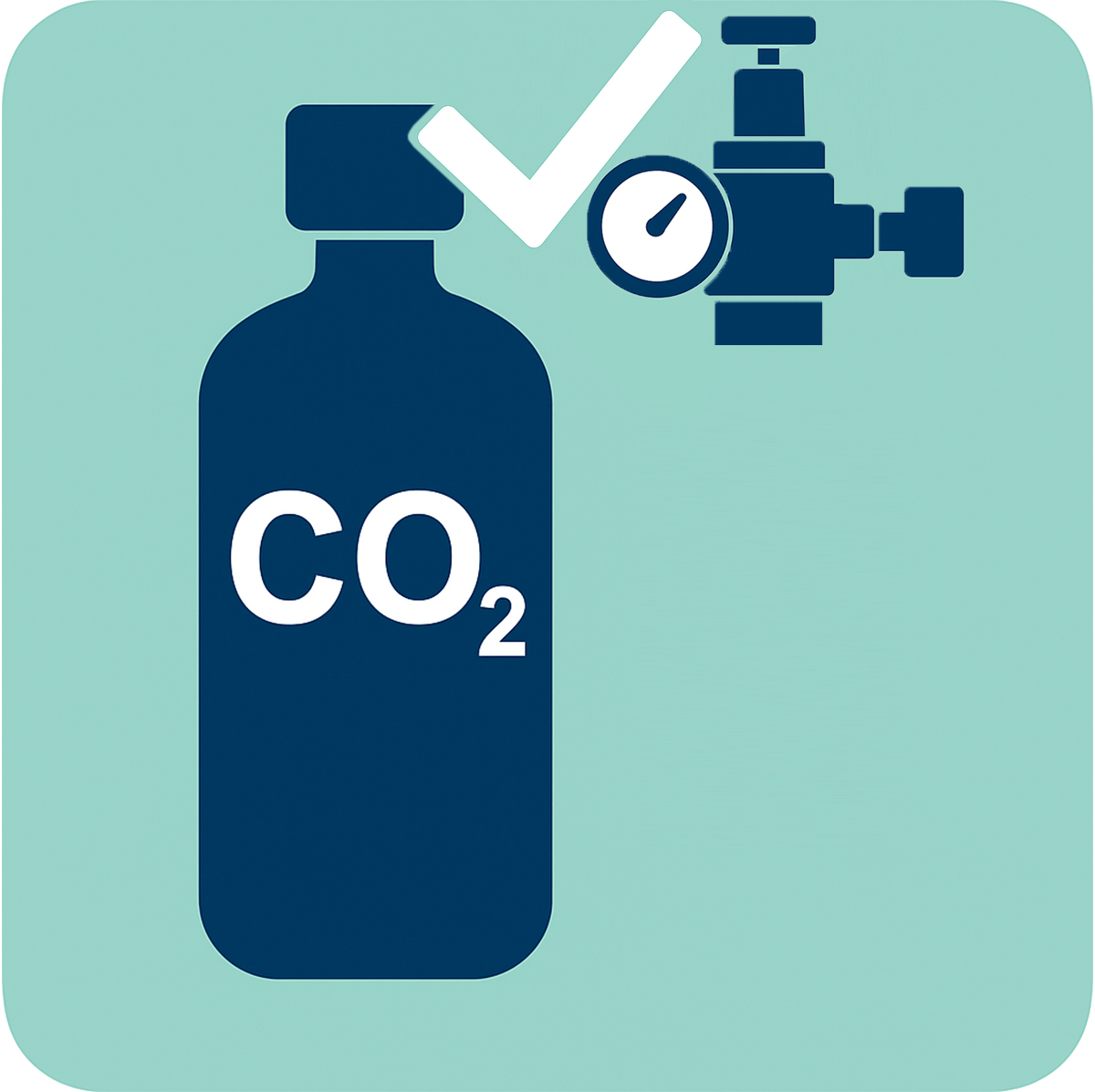 Suitable for standard CO2 cylinders