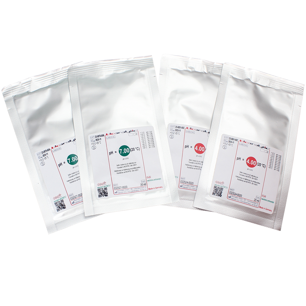 Abbildung von 7040.130, Pufferlösung pH 4 und 7 je 2x20ml
