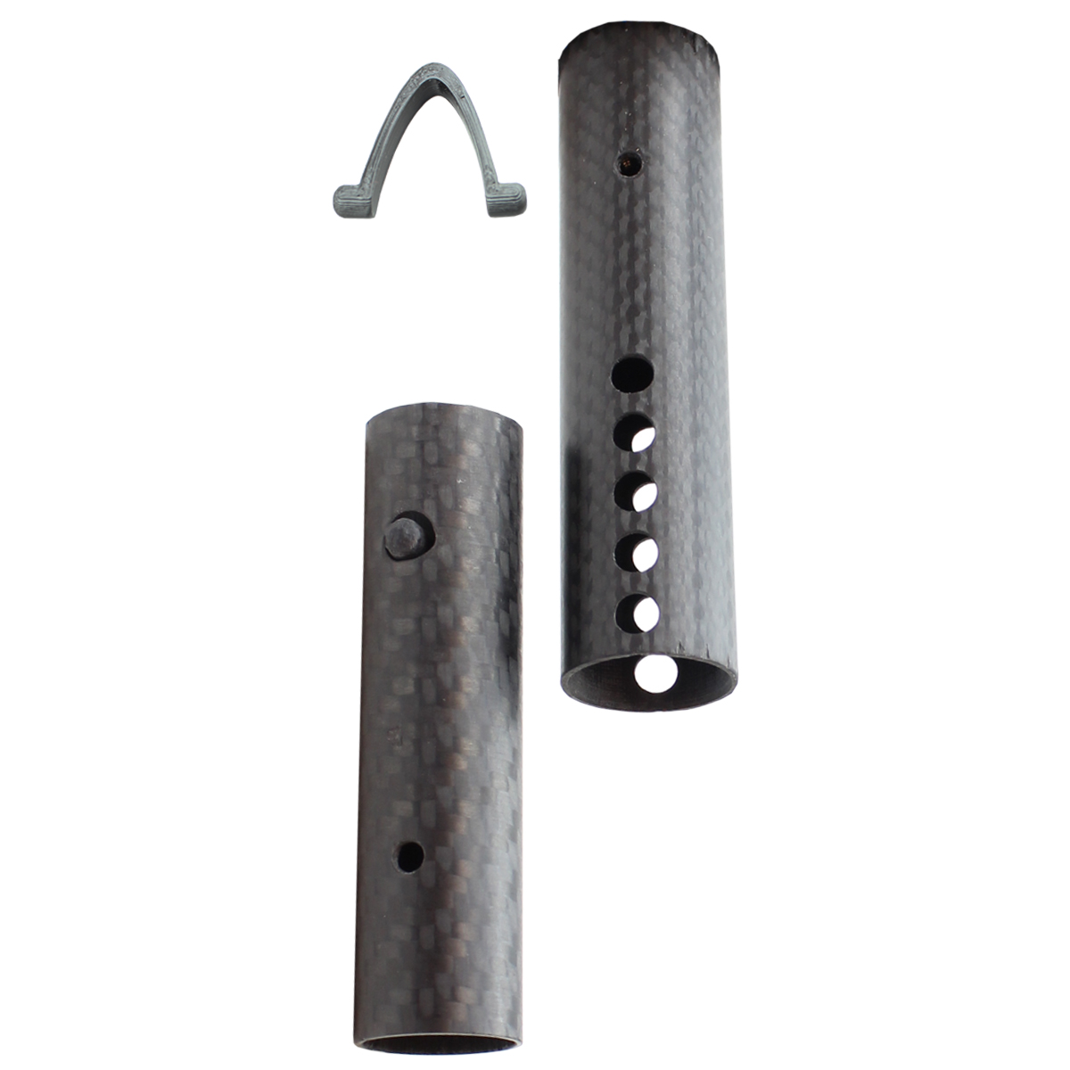 Carbon telescopic tube 2pcs with U-clamp
