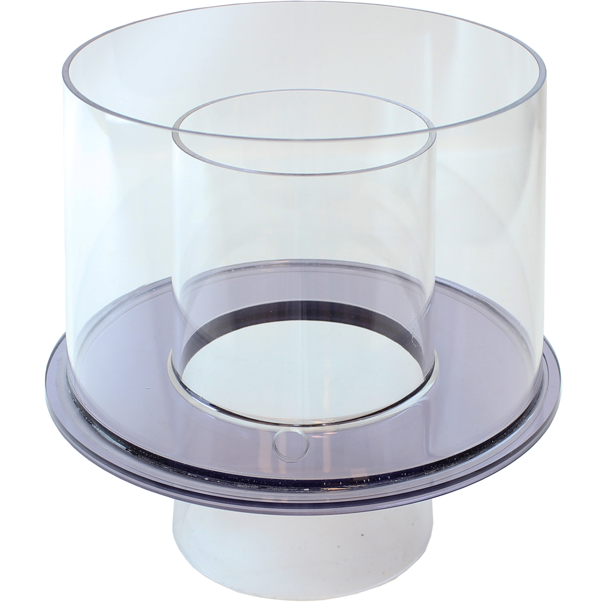 Skimmer cup with drain